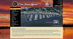 Desktop Screenshot of cedarislandmarina.com